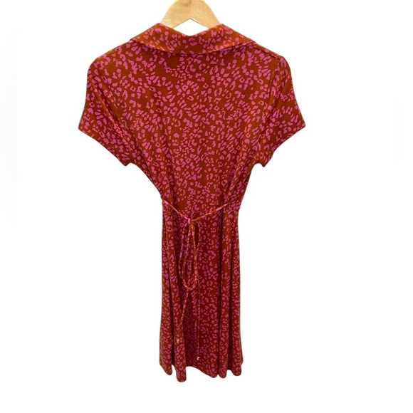NEW Free People Marsaille Cut Out Mini Dress Rust Combo - Picture 3 of 3